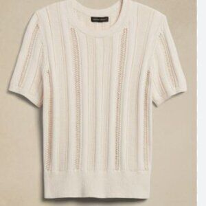 Banana Republic NEW Tania Cotton Sweater Top! sz L $90